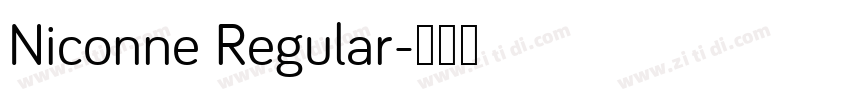Niconne Regular字体转换